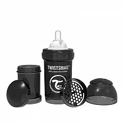 Μπουκάλι για μωρά κατά των κολικών Twistshake 330 ml. μαύρος