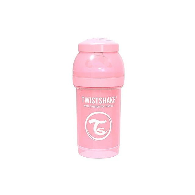 Μπουκάλι για μωρά κατά των κολικών Twistshake 330 ml. ροζ