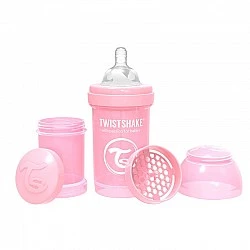 Μπουκάλι για μωρά κατά των κολικών Twistshake 330 ml. ροζ
