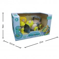 Φορτηγά κατασκευής με ηχητικά εφέ και τηλεχειριστήριο, κίτρινα