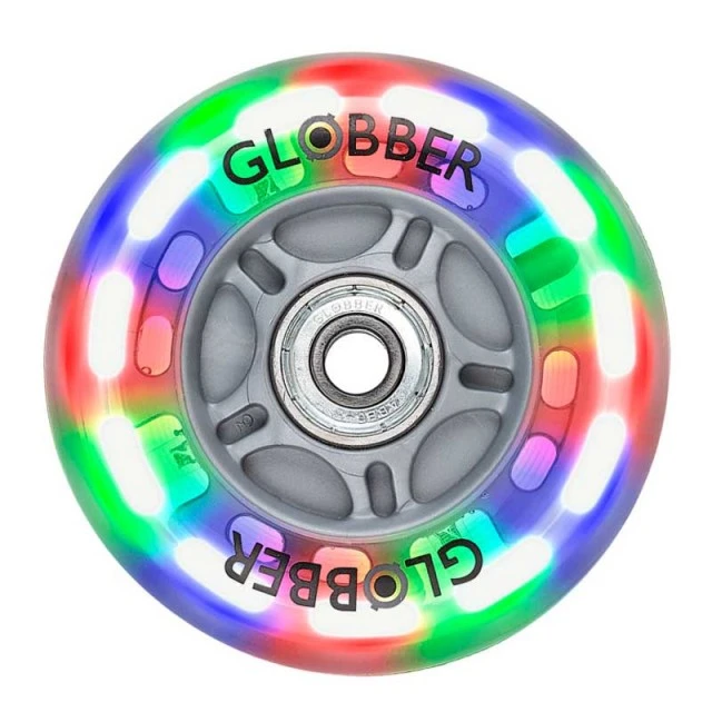 Φωτεινός πίσω τροχός, 80 mm για σκούτερ GLOBBER PRIMO / EVO