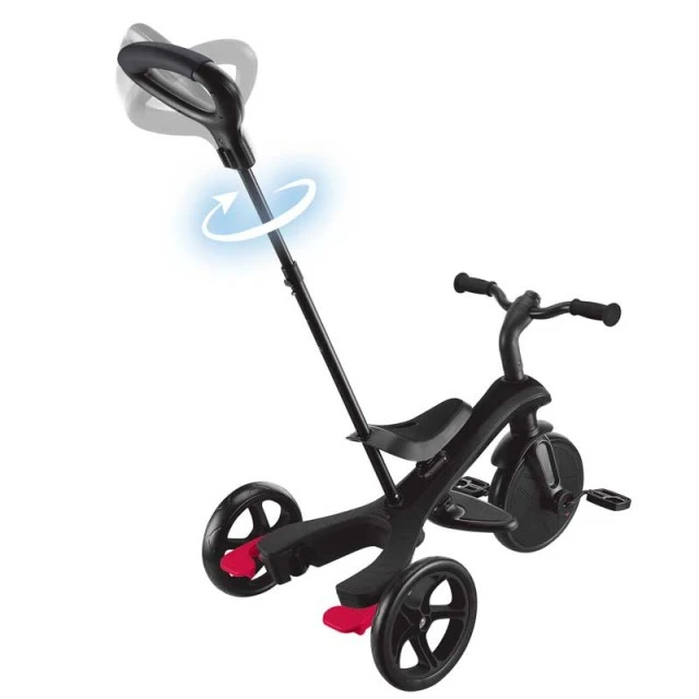 Τρίκυκλο GLOBBER EXPLORER 4 σε 1 με τέντα, μαύρο