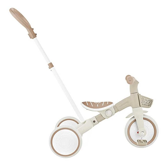 Τρίκυκλο με γονικό έλεγχο 3 σε 1 GLOBBER LEARNING TRIKE PLUS, μπεζ
