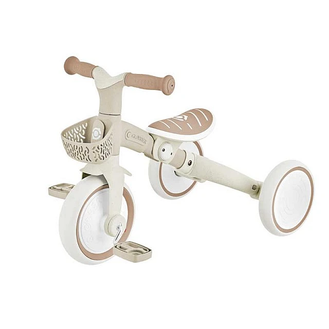 Τρίκυκλο με γονικό έλεγχο 3 σε 1 GLOBBER LEARNING TRIKE PLUS, μπεζ