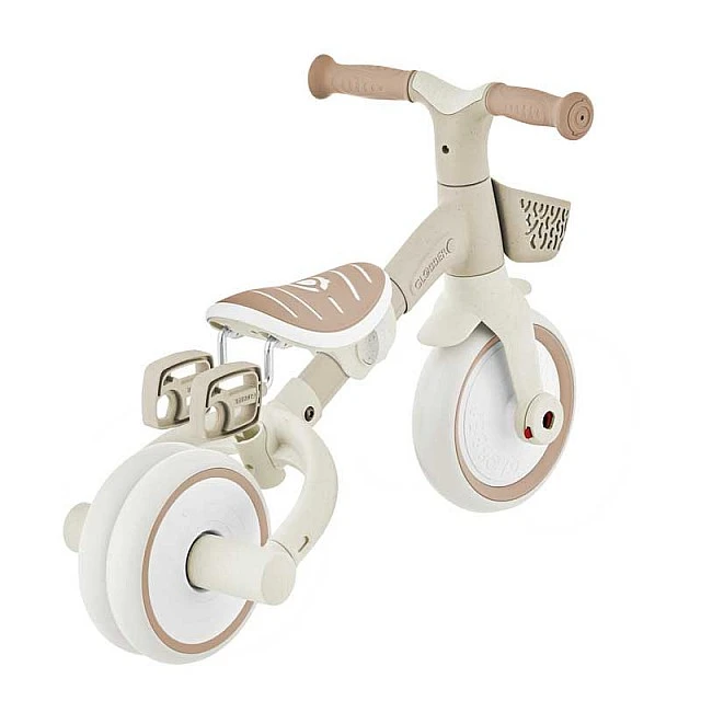 Τρίκυκλο με γονικό έλεγχο 3 σε 1 GLOBBER LEARNING TRIKE PLUS, μπεζ