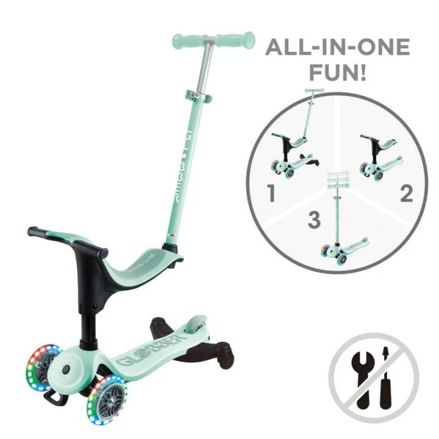 Σκούτερ 4 σε 1 GLOBBER GO UP SPORTY LITS 360° - άριστης ποιότητας