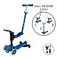 Σκούτερ 4 σε 1 GLOBBER GO UP SPORTY LITS 360° - μπλε