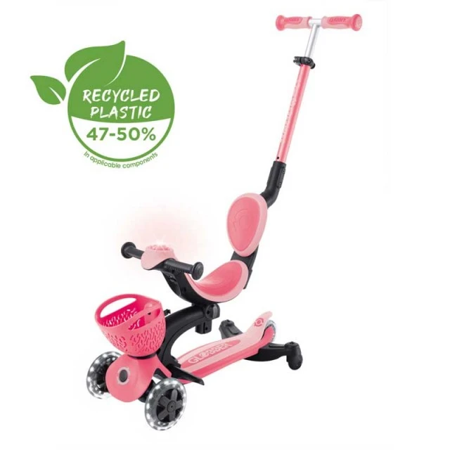 Φακός 5 σε 1 GLOBBER GO UP BABY LEARN 360°, ροζ