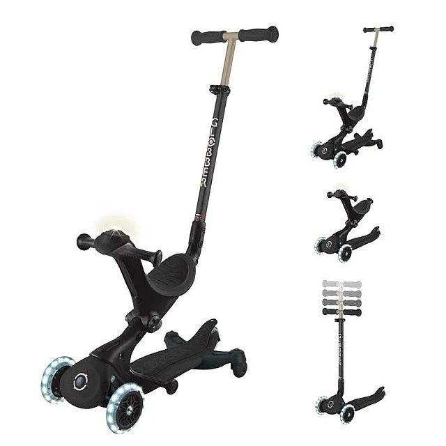 Πατίνι 5 σε 1 GLOBBER GO UP DELUXE LITS 360° - μαύρο