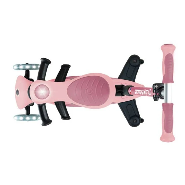 Πατίνι 5 σε 1 GLOBBER GO UP DELUXE LIGHTS 360° - παστέλ ροζ
