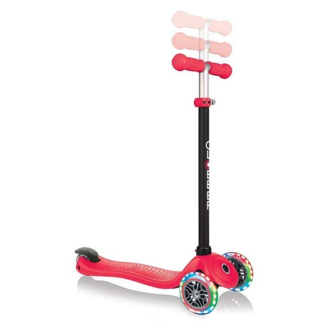 Globber 4 σε 1 σκούτερ με σταθεροποιητή, GO UP Sporty Lights - Red
