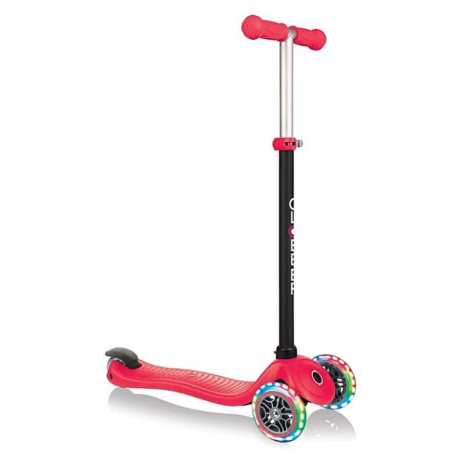 Globber 4 σε 1 σκούτερ με σταθεροποιητή, GO UP Sporty Lights - Red