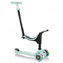 Globber 4 σε 1 σκούτερ με σταθεροποιητή, GO UP Sporty Lights - Mint green