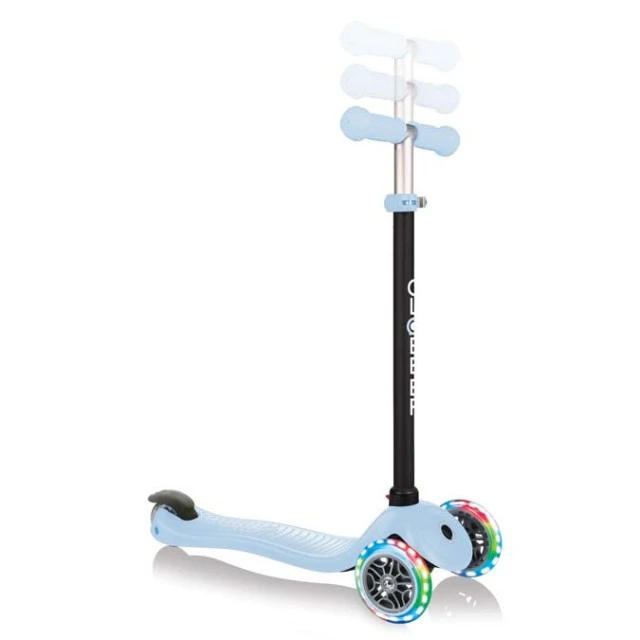 Globber 4 σε 1 σκούτερ με σταθεροποιητή, GO UP Sporty Lights - Pastel Blue