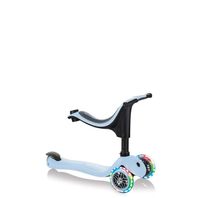Globber 4 σε 1 σκούτερ με σταθεροποιητή, GO UP Sporty Lights - Pastel Blue