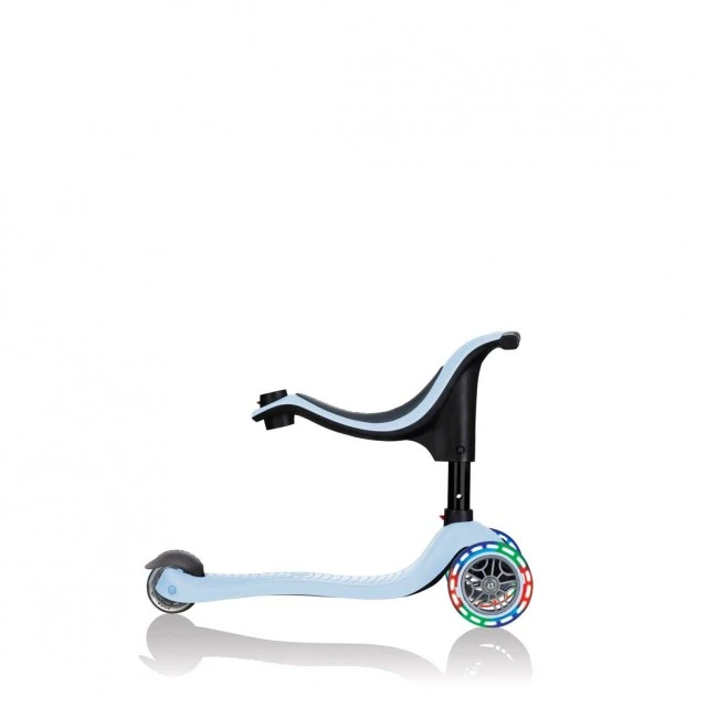 Globber 4 σε 1 σκούτερ με σταθεροποιητή, GO UP Sporty Lights - Pastel Blue