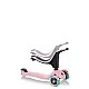Globber 4 in 1 Scooter with Stabilizer, GO UP Sporty Lights - Rose Ash