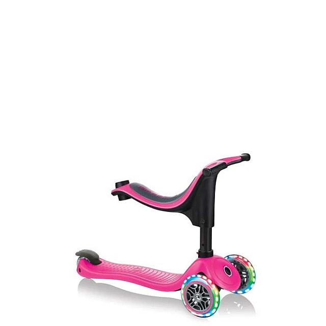Globber 4 σε 1 scooter με σταθεροποιητή, GO UP Sporty Lights - Pink