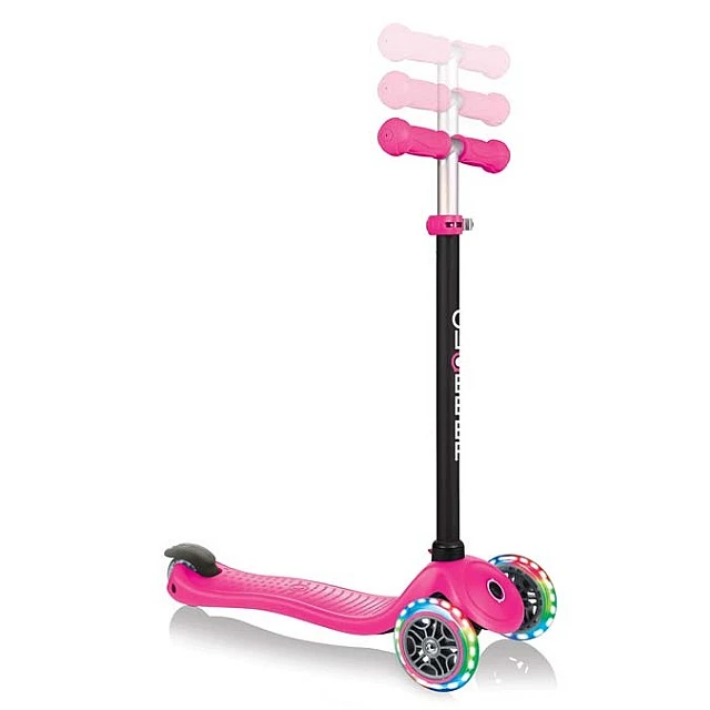 Globber 4 σε 1 scooter με σταθεροποιητή, GO UP Sporty Lights - Pink