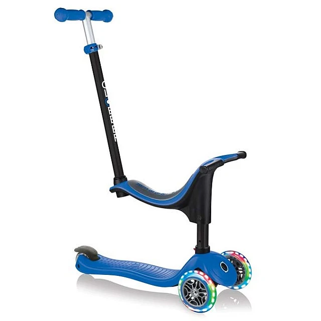 Globber 4 σε 1 σκούτερ με σταθεροποιητή, GO UP Sporty Lights - Blue