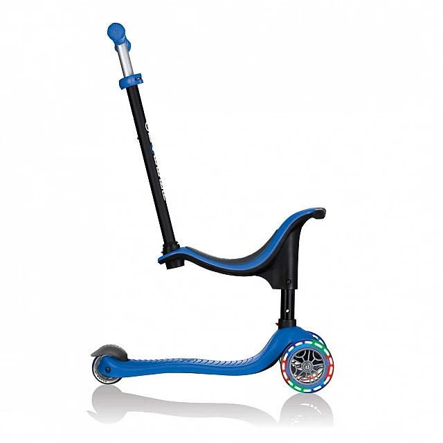Globber 4 σε 1 σκούτερ με σταθεροποιητή, GO UP Sporty Lights - Blue