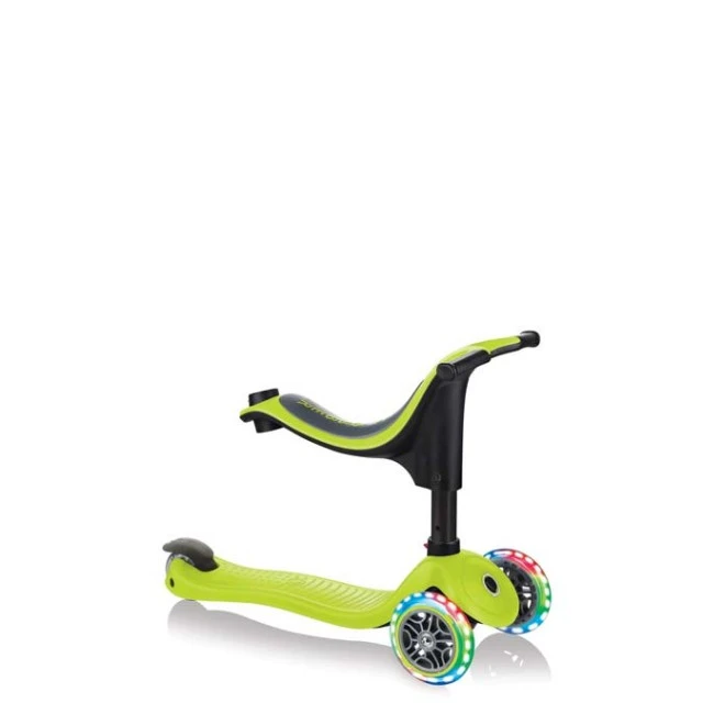 Globber 4 σε 1 σκούτερ με σταθεροποιητή, GO UP Sporty Lights - Green