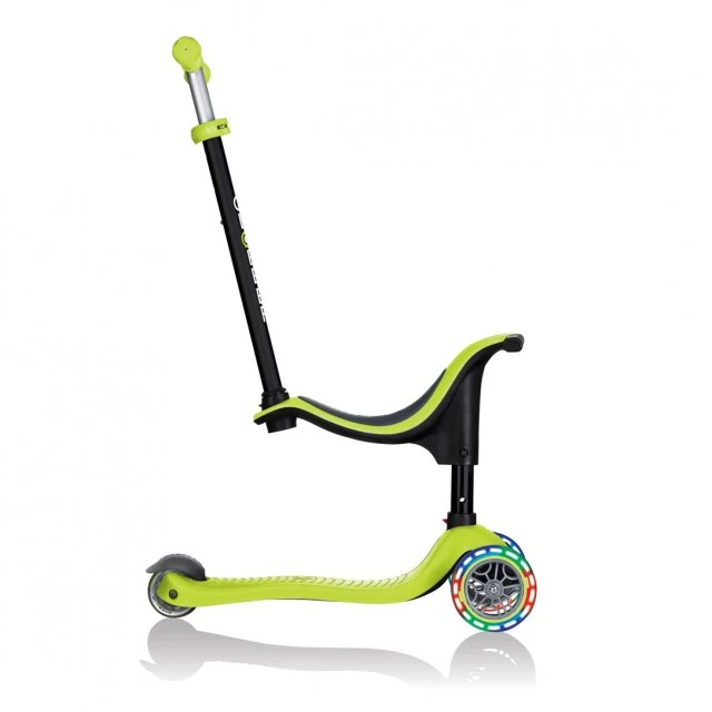 Globber 4 σε 1 σκούτερ με σταθεροποιητή, GO UP Sporty Lights - Green