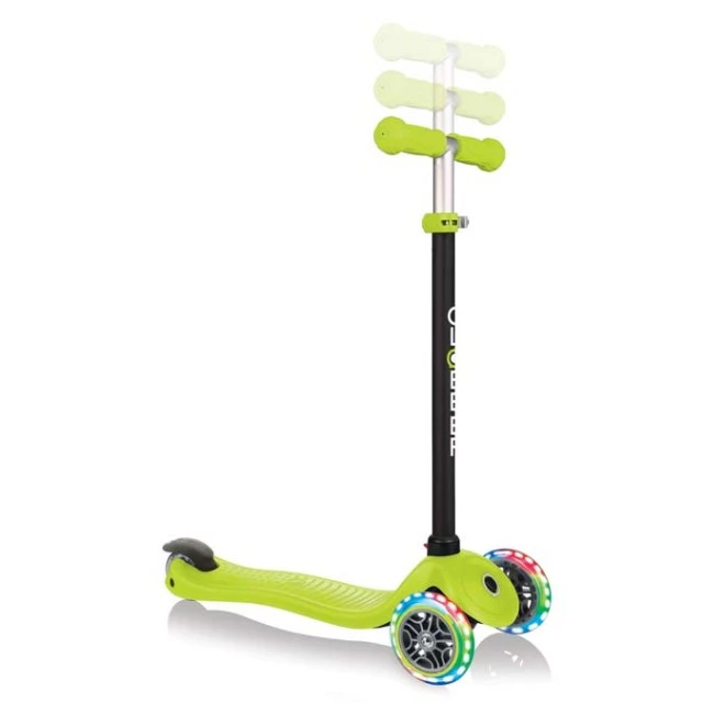 Globber 4 σε 1 σκούτερ με σταθεροποιητή, GO UP Sporty Lights - Green