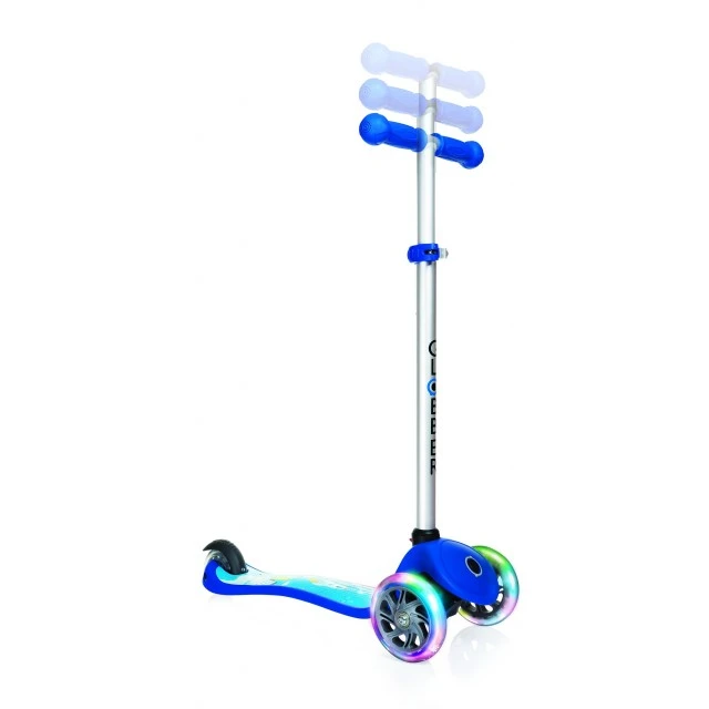 Primo Fantasy Light Scooter με λαμπερά ελαστικά - Μπλε με Rocket Print