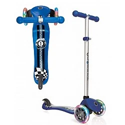 Primo Fantasy Light Scooter με λαμπερά ελαστικά - Blue Racing Print