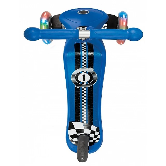 Primo Fantasy Light Scooter με λαμπερά ελαστικά - Blue Racing Print