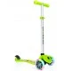 Primo Fantasy Light scooter με φωτεινά ελαστικά - Πράσινο με στάμπα φρούτων