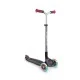 Scooter Globber Master Lights 3 τροχών, μαύρο και κόκκινο