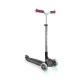 Scooter Globber Master Lights 3 τροχών, μαύρο και κόκκινο