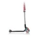 Scooter Globber Master Lights 3 τροχών, μαύρο και κόκκινο