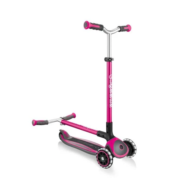 Scooter Globber Master Lights 3 τροχών, Ροζ