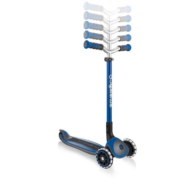 Scooter Globber Master Lights 3 τροχών, μπλε