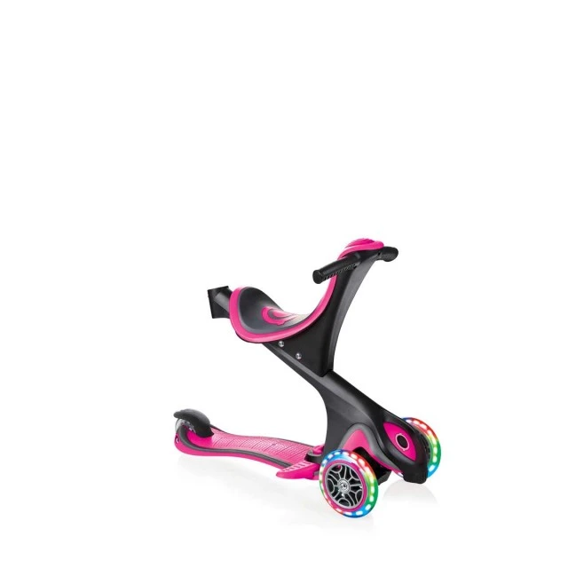 Globber Go Up Comfort Lights 5 σε 1 Scooter Parental Control - Ροζ