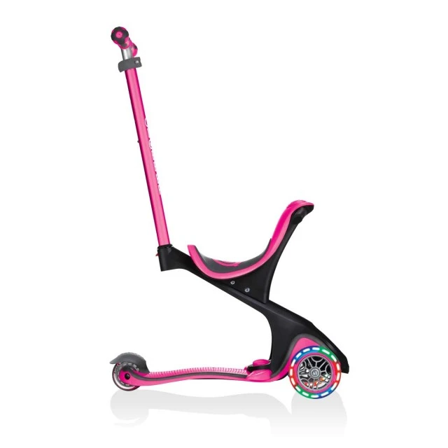 Globber Go Up Comfort Lights 5 σε 1 Scooter Parental Control - Ροζ