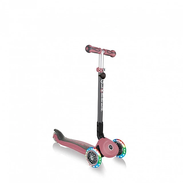 GO UP Deluxe Lights 5 in 1 Parental Control Scooter - Rose Ash