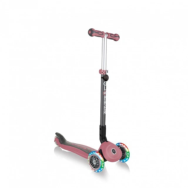GO UP Deluxe Lights 5 in 1 Parental Control Scooter - Rose Ash