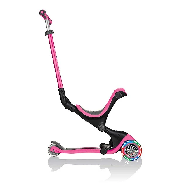 GO UP Deluxe Lights 5 σε 1 Scooter Parental Control - Ροζ