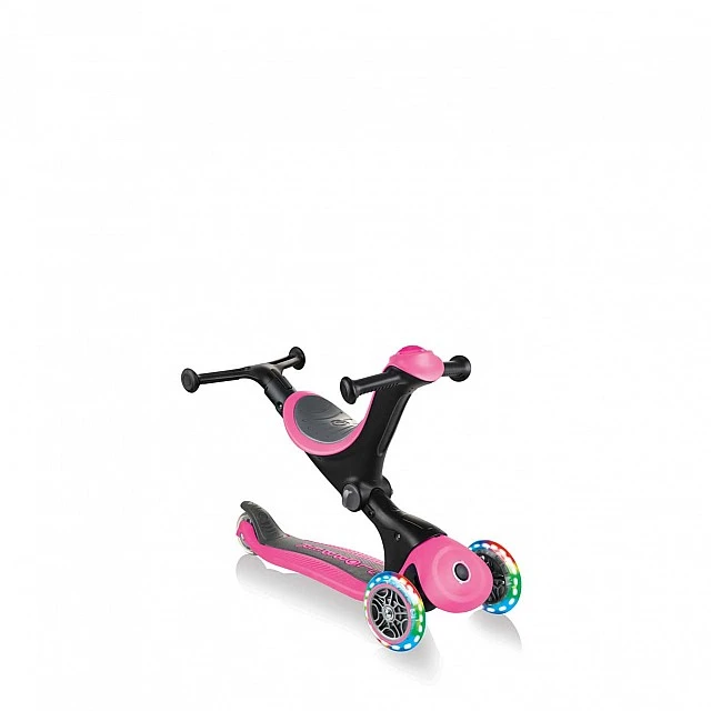 GO UP Deluxe Lights 5 σε 1 Scooter Parental Control - Ροζ