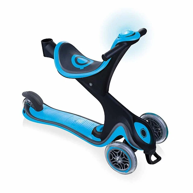 Globber Go Up Comfort Play 5 σε 1 σκούτερ γονικού ελέγχου - μπλε του ουρανού