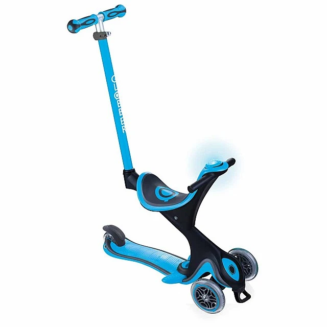 Globber Go Up Comfort Play 5 σε 1 σκούτερ γονικού ελέγχου - μπλε του ουρανού