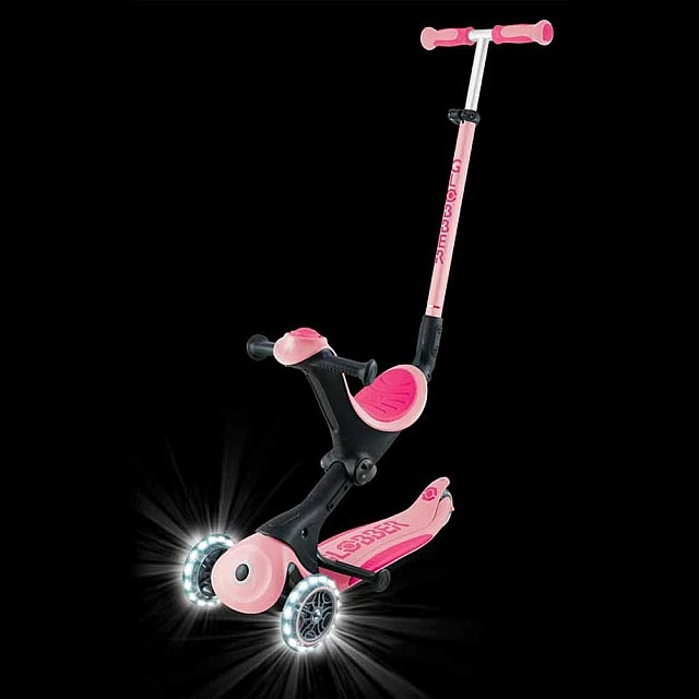 Σκούτερ με γονικό έλεγχο GO UP DELUXE LIGHTS, παστέλ ροζ