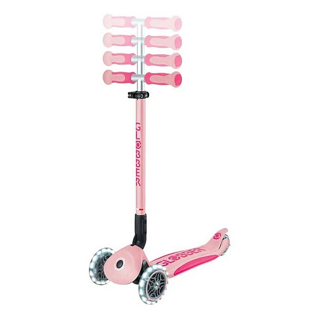 Σκούτερ με γονικό έλεγχο GO UP DELUXE LIGHTS, παστέλ ροζ