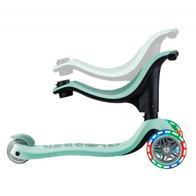 Σκούτερ με κάθισμα 4 σε 1 GLOBBER GO UP SPORTY LIGHT - πράσινο της μέντας