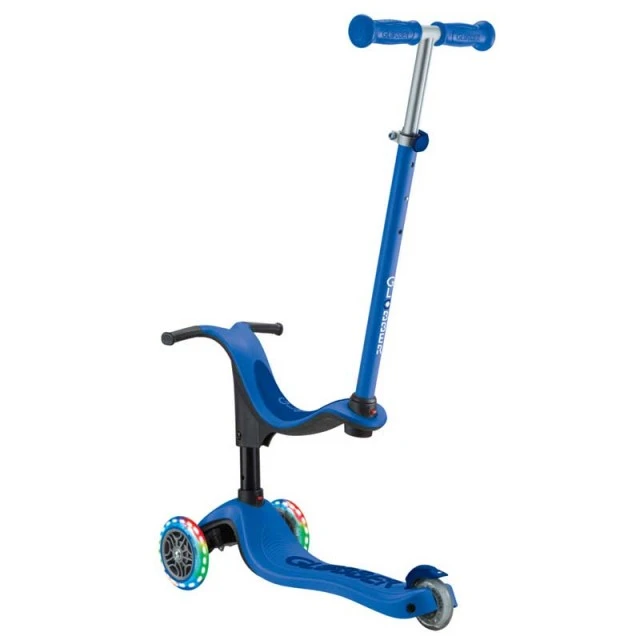 Σκούτερ με κάθισμα 4 σε 1 GLOBBER GO UP SPORTY LIGHT - σκούρο μπλε