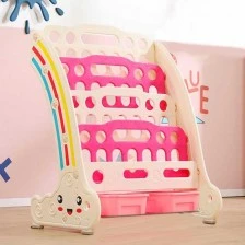 Συνδυασμένη παιδική βιβλιοθήκη για βιβλία και παιχνίδια - κόκκινο